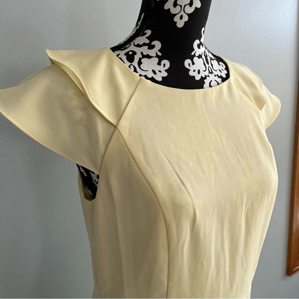 Banana Republic Factory Flutter Sleeve Midi Dress Size 6 Spring Wedding Event - Picture 3 of 9